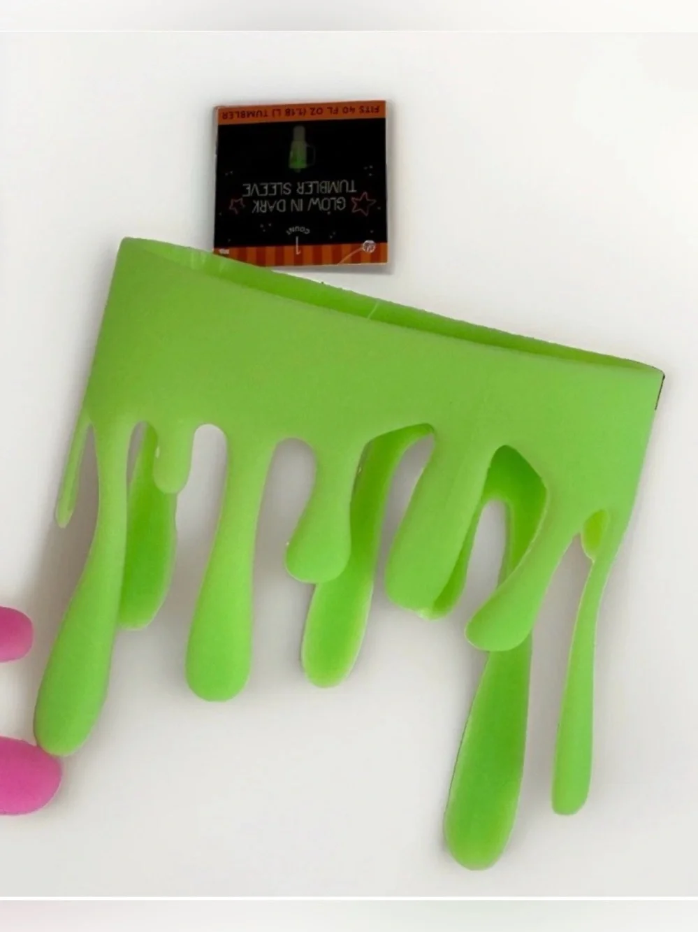 Glow in the Dark Slime Tumbler Sleeve -NWT